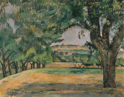 De buurt van Jas de Bouffan door Paul Cézanne